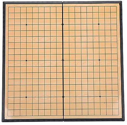 LOCADENCE Magnetisches Go Spielset, 11,2 X 5,7 X 1,2 Zoll Magnetisches Faltbrett, PVC Spielteile, Tragbares Go Spielset, Brett für Go Liebhaber