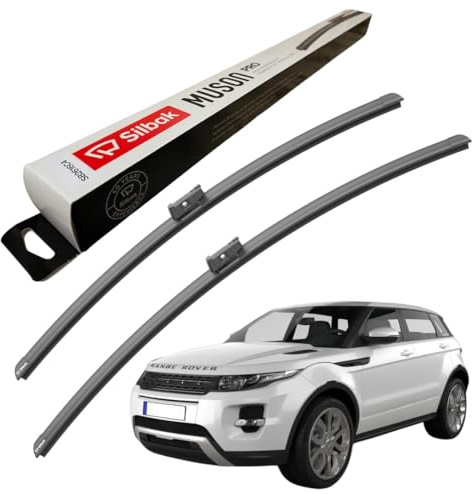 Silbak Windscreen Wipers, fits for LAND ROVER RANGE ROVER EVOQUE (09/2011-10/2018) Front Wiper Blades, 600mm/530mm