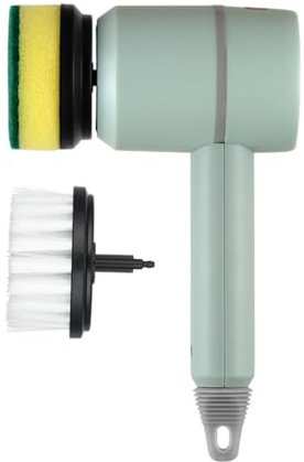 Electric Scrubber The, Spazzola elettrica per la Pulizia dei Piatti, Spazzola Automatica per la Pulizia dei Piatti, Ricaricabile Tramite USB, per la Pulizia della,Spazzola elettrica per Pulizia Multi