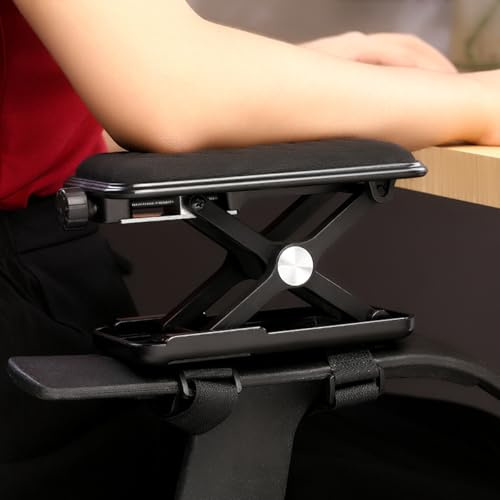 YANGHX Accoudoir de chaise réglable ergonomique pour repose-poignet et tapis de souris pour chaise (noir)