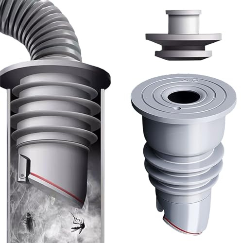 svpfuo Waschmaschine Abfluss Adapter, Geeignet für Waschmaschinenabfluss | Waschmaschinen Anschluss Abfluss, Waschmaschine Anschluss Abfluss, Geeignet für Küche Fallrohr Verschlussstopfen (Grau 45-50)