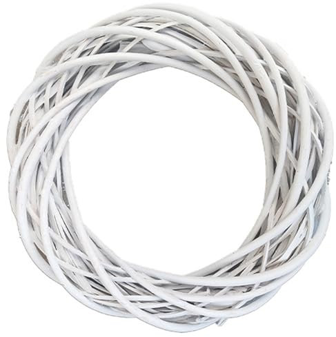 Couronne de Vigne, Forme de Couronne 12 Pouces en Osier, Parfaite pour Noël, Vacances, Mariage, fête, décoration intérieure la Vigne, Forme, Osier, Cadre, Base