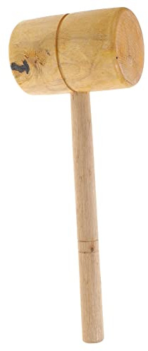 SOIMISS Wooden Mallet Hammer Heavy Duty Woodworking Tool with Smooth Surface and Ergonomic Handle for Carpentry Chiseling Flooring and Construction Tasks