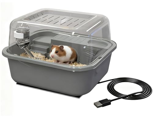 Hamsterkäfig, geräumiger Kleintier-Lebensraum mit mehrstöckigen Rohren, leicht zu reinigendes Design mit sicherer Belüftung, sichere und Drahtkonstruktion, perfekt für Hamster, Rennmäuse, Mäuse, Blau