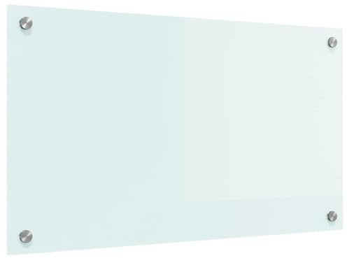vidaXL Küchenrückwand Milch 70 x 40 cm Gehärtetes Glas
