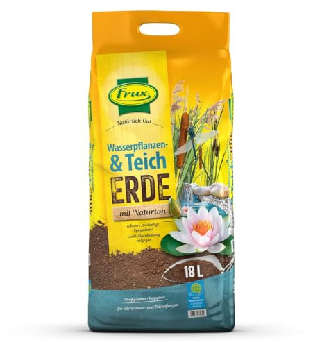 frux® Wasserpflanzen- & Teicherde mit Naturton - 18 Liter