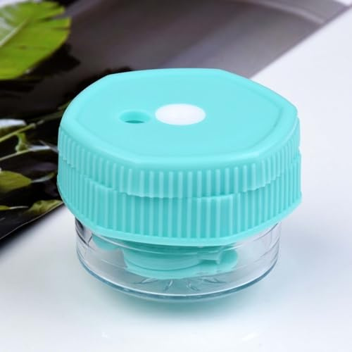 Nettoyeur manuel pour lentilles de contact, nettoyeur rotatif portable avec capuchon anti-fuite, sans pile, kit de nettoyage de lentilles de contact de voyage, convient aux lentilles de contact souple