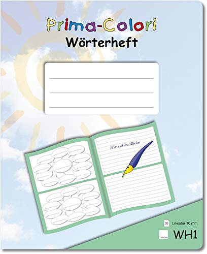 Prima-Colori Wörterheft - WH1 - Lineatur 10 mm - TimeTEX - FormaTex-Format A5+ - Schreiblern-Heft - 92331