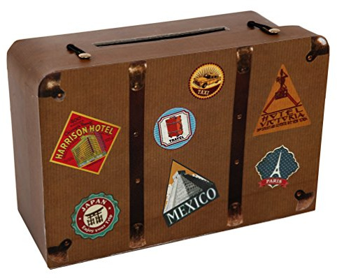 Santex 4856 – 25 Viaggio salvadanaio Cartone Naturale 24 x 16 x 10 cm