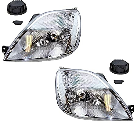 BESTPRICE 2x Hauptscheinwerfer vorne links + rechts Frontscheinwerfer, Kompatibel mit FORD FIESTA V (JH_, JD_), FIESTA V Van