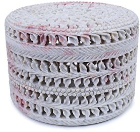 Kolambas Gorara Stone - Joyero de piedra india grande