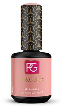 Pink Gellac - 275 Fresh Pink 15 ml – neutral rosa gelackfärg med orange undertoner – creamy Finish