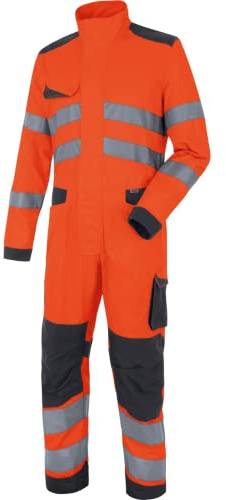 WüRTH MODYF Combinaison de travail Fluo Industriel Haute-Visibilité Orange/Anthracite - Taille 3XL