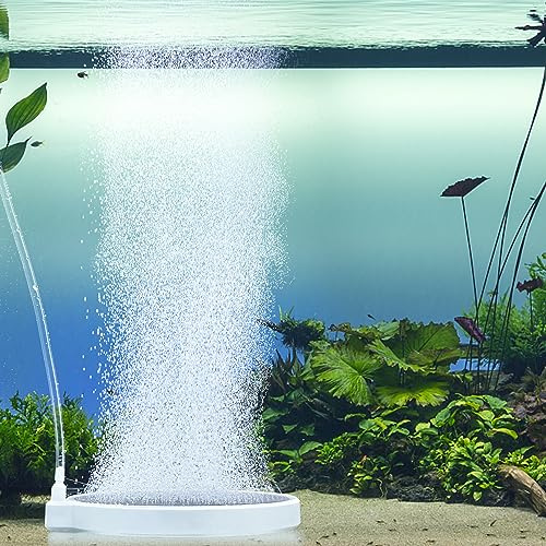 boxtech Aquarium Luftstein,Sauerstoff Stein Nano Bubble Air Stone Kit,Super-High Diffusor für gelösten Sauerstoff Lässt Super Tiny Bubbles für Aquarium und Hydroponic(100 mm)