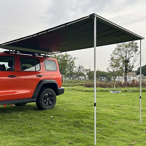 Toldo Lateral Portátil para Coche, Toldos Retráctiles Resistentes a la Intemperie para Vehículos Camper, Parasol con Marco de Aleación de Aluminio Mejorado para Actividades al Aire Libre ( Size : 200x