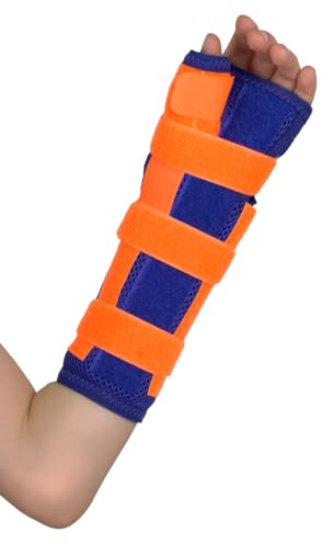 Pani TERESA MEDICA Handgelenkbandage Daumenbandage 2in1 Handgelenkstütze Orthopädisch Universell Einstellbar Recht Links Kinder Und Jugendliche Handgelenk Bandage Mit Daumen 11-14 cm Blau