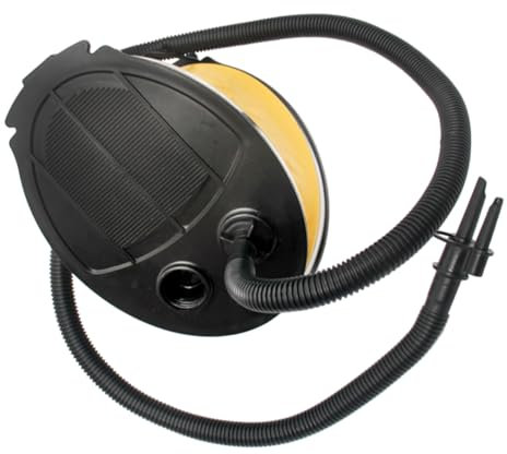 Zerodeko Fußpumpe Luftbett Pumpe Mit Großem Volumen Gelb Für Aufblasbare Schwimmringe Luftmatratzen Und Outdoor-Spielzeug
