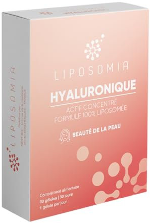Prescription Nature - HYALURONIQUE - Complément Alimentaire Anti-âge, Peau et Cheveux - Acide Hyaluronique Anti-Rides - Actif Concentré, Formule Liposomée - Fabrication Française - 30 Gélules