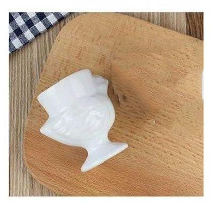 SYXWJL Coquetier Porte-gobelet d'œufs Petit déjeuner en céramique Titulaire de la Tasse d'œufs Couleur Création Creative Cute Animal Coupe Quatre pièces Coquetiers