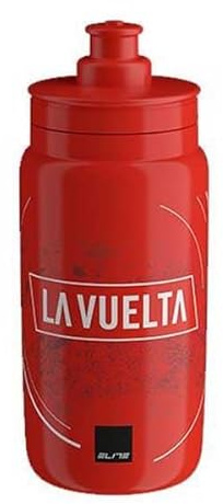 Elite Fly Vuelta Iconic Red Trinkflasche 550ml – Ultraleicht BPA-Frei TEX-Textur – Vuelta España Edition – Für Rennrad MTB Gravel Professionell