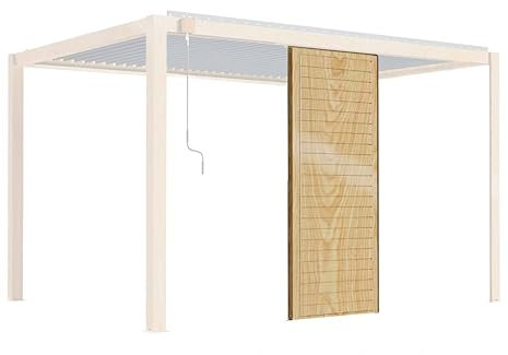 Oviala Claustra Madera para pérgola bioclimática corato y sapri (2,39 x 1 m)