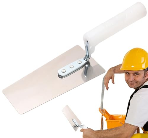 Cazzuola per gesso, Cazzuola per stucco - Cazzuola per finitura in cemento in acciaio inossidabile | Cazzuola per fughe con impugnatura ergonomica, attrezzi per muratura per l'edilizia, stuccatura di