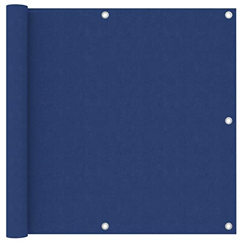 Juroupi Balkon-Sichtschutz Terrassen Sichtschutz Blackout Shade Terassensichtschutz Sichtschutz Garten Blau 90x500 cm Oxford-Gewebe