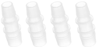 PATIKIL 5/8 x 1/2 Connettore Tubo Acquario, 4 Pz Connettori per Tubo dell'Aria Acquario Diritto Giunto Plastica Adattatore Accessori Acquario per Acquario Carburante Gas Liquido Aria