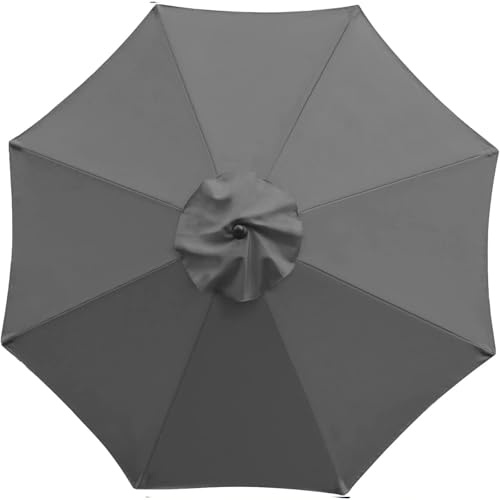 Garden Parasol Covers,Replacement Parasol Canopy,For 6 Ribs/8 Ribs,Uv Protection Waterproof Windproof For Garden/Backyard/Pool/Deck