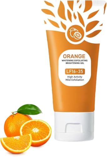 Orange Enzyme Exfoliating Gel,Gel Exfoliant Aux Enzymes D'Orange, GelS Peeling Bio Visage Et Corps, Exfoliant Visage Hydratant Nettoyant En Profondeur Pour Tous Types De Peau (1PC, 50g)