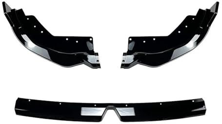 FZCSIMR Auto-Frontspoiler Für 3er G20 LCI MS&Port 320i 325i 2023+ Frontlippe Splitter Spoiler Kinn Stoßstange Karosserie Kit Außenmodifikation Trim(Schwarz)