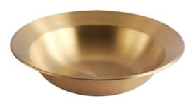 AHUFGN Plato Acero Inoxidable Olla De Acero Inoxidable Plato Redondo Grueso Plato De Verduras Plato De Sopa Plato Hondo Plato De Ensalada De Pasta(Color2-17CM)