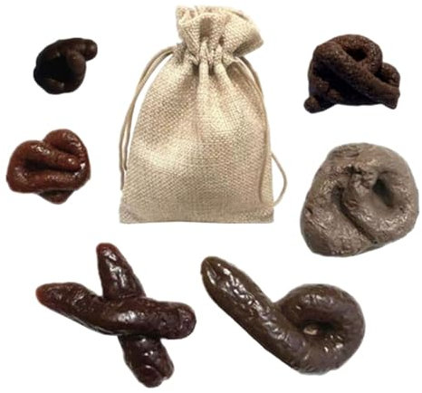FUNNETOYU 1 Satz Fake Poo Set Realistisches Scherzartikel für Aprilscherze und Halloween Teiliges Set für Lustige Streiche und Partydekorationen