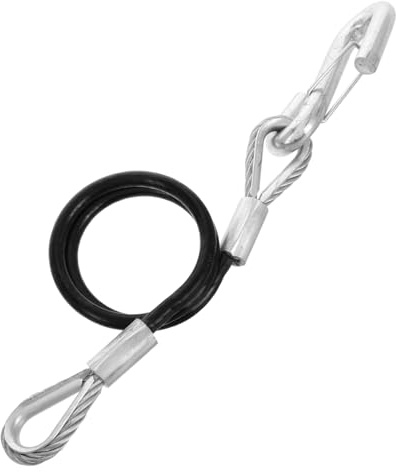 SOPOTUTU Câble de Remorquage Acier à Ressort avec Crochet Robuste Câble de Sécurité Remorque pour Camion SUV ATV Installation Rapide et Résistance