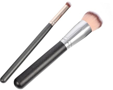 Hohopeti 2 Stück Selbstbräunungspinsel für Gesicht Make Up Pinsel aus Synthetischem Material Bräunungslotion Pinsel für Natürliches Sonnenloses Bräunen und Präzises Verblenden