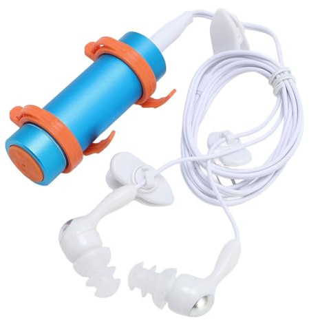 Hipzeepo Lettore MP3 Impermeabile da 8 GB, Lettore Musicale Portatile con Auricolari Impermeabili per Nuoto, Immersioni, Surf,