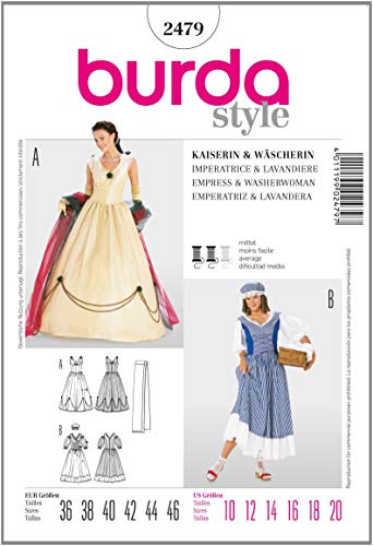 Burda Patrón 2479 Histórica Emperatriz, Lavandera