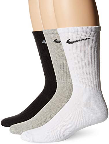 Nike Men's Cushion Crew Training Socks (3 Pair), Multi-Color, L 42-46