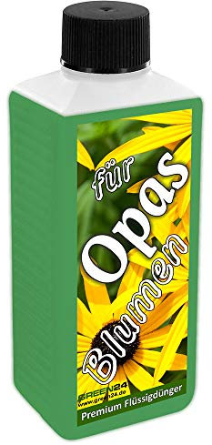 Opas Blumen-Dünger - Unser beliebter Universal-Dünger für Garten- und Zimmerpflanzen als flüssige Geschenk-Idee/Großvater