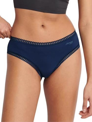 sloggi Women's GO Crush Hipster C3P Underwear, Blue - Dark Combination,