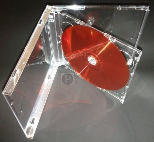Panmer Lot de 25 boîtiers pour 2 CD Transparent 5,2 mm