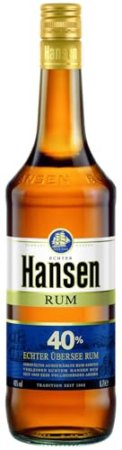 Hansen Rum | Echter Übersee Rum | Premium-Rum mit karibischem Charakter | Kräftiger Geschmack und ausgewogenes Aroma | Gereift in Weißeichenfässern | 0,7L | 40% Vol.