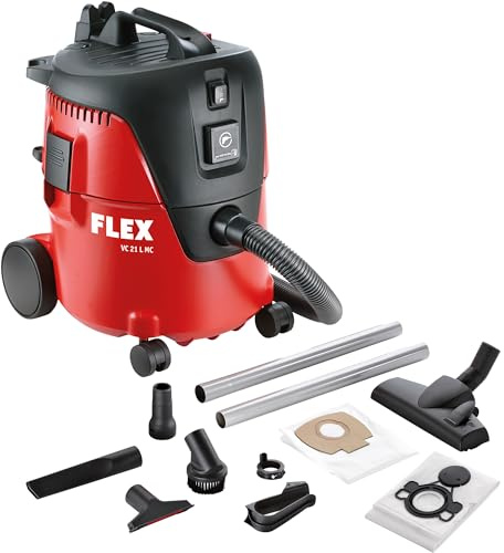 Flex Industriesauger VC21L MC 409979 + 5x Filtersack | Handlicher & kompakter Sauger inklusive vieler Extras