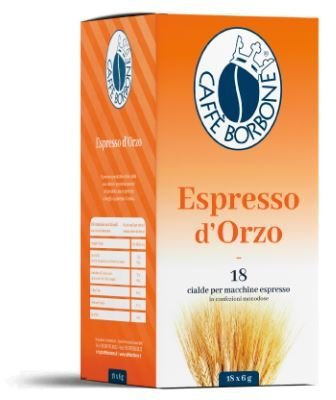 Caffè Borbone - Cialde Miscela Orzo - Confezione da 72 Pezzi - Filtro in Carta da 44mm