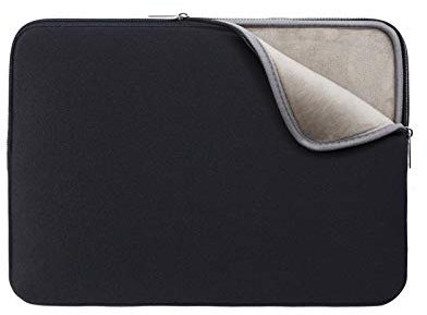 RAINYEAR 14 Zoll Laptop Sleeve Schutzhülle Weiches Futter Gepolsterte Tragetasche Kompatibel mit 15 Zoll MacBook Air M2 M3 M4 14 Zoll Notebook Computer Ultrabook Chromebook(Schwarz)