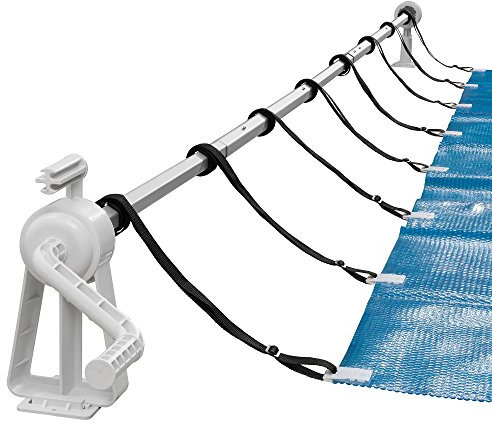 AREBOS Sistema di avvolgimento per teloni solari e Piscine | Lunghezza di 1,05 – 6,15 m | Materiale Resistente alle intemperie | per Il Montaggio Fisso | Adatto Anche per Piscine da Terra