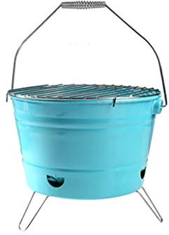 JJFIRE Brazier, Fire Pit Poêle À Charbon Brasero Maison Poêle Rôti Grillé Barbecue De Bureau (Couleur : Bleu)