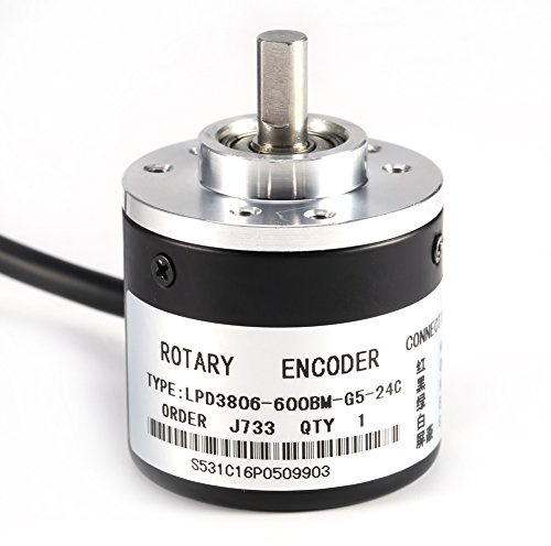 600P/R Inkremental-Drehgeber, 2-phasiger fotoelektrischer Geber 5V-24V, Wellen-6-mm-Geber Breitspannungsnetzteile