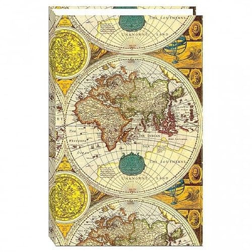 3-ring / 2-up slip-in pocket ANCIENT WORLD MAP binder album for 400 photos - 4x6