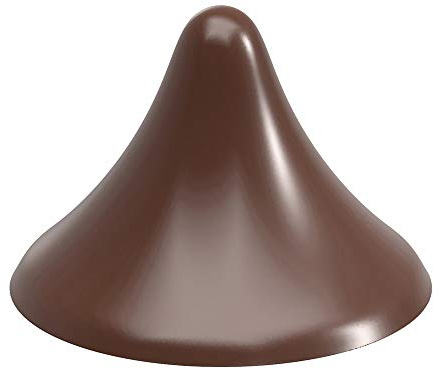 Chocolate World CW1984 Praline-Cone Polycarbonate Candy Mold with 18 Cavities, Each 34.5mm Diameter x 25mm High